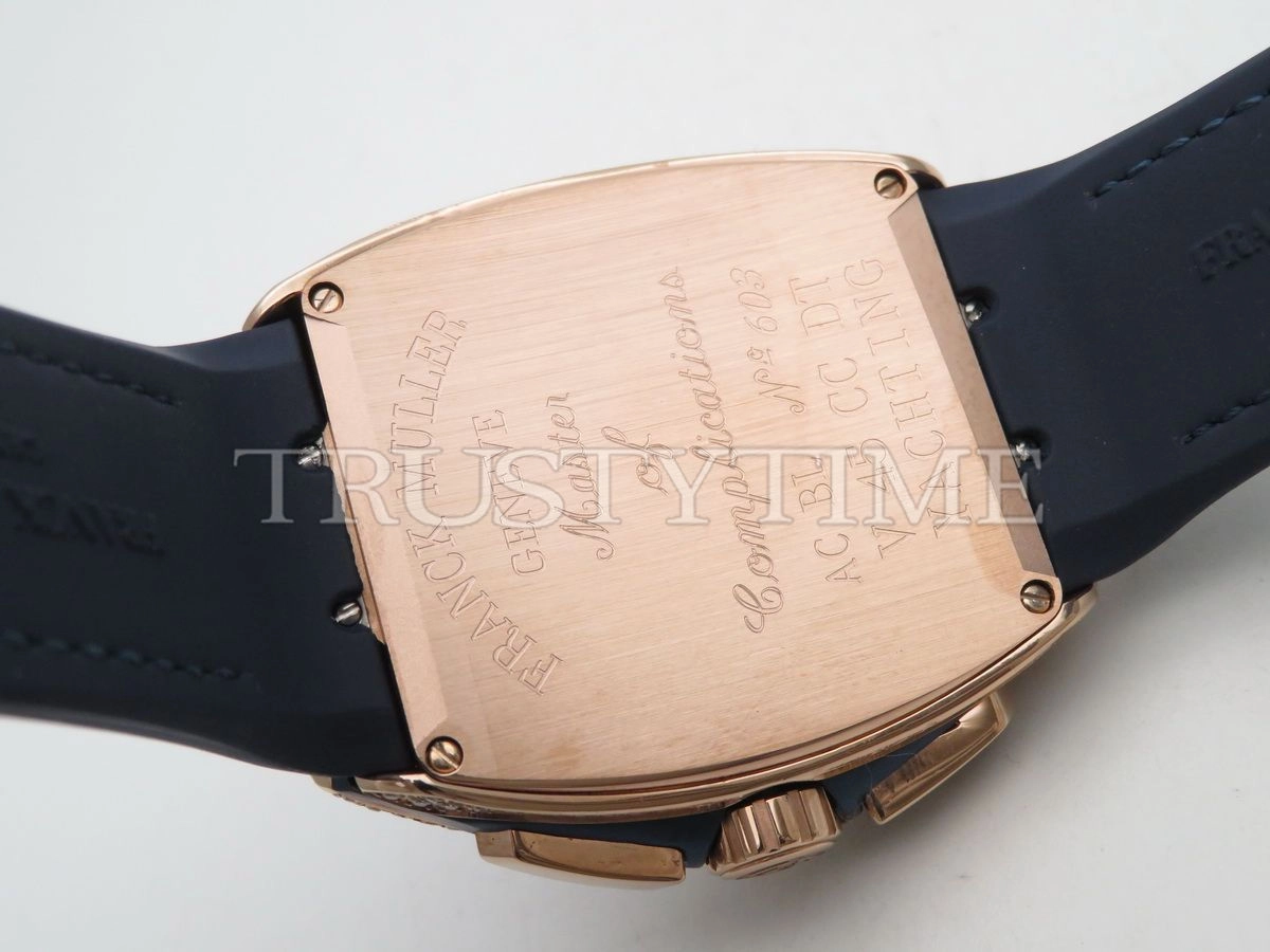 Копия часов Franck Muller Vanguard Chronograph V 45 CC DT YACHTING D NBR CD (BL) (5N) BL.DIAM 5N Арт.FM-0640