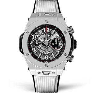 Копия часов Hublot Big Bang Unico White Ceramic 45mm 411.HX.1170.RX Арт.HB-0466