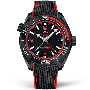 Копия часов Omega Seamaster Planet Ocean 600m Co‑Axial Master Chronometer GMT Deep Black 45,5mm 215.92.46.22.01.003 Арт.OM-0651
