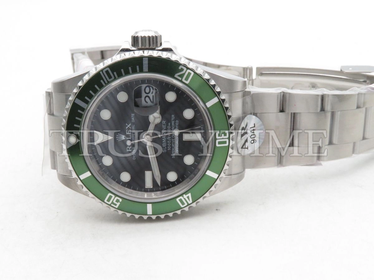 Копия часов Rolex Submariner “Kermit” 40mm 16610LV Арт.RX-1921