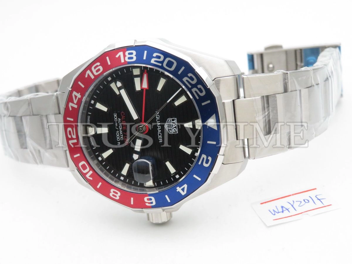 Копия часов Tag Heuer Aquaracer Calibre 7 GMT 43mm WAY201F.BA0927 Арт.TG-0344