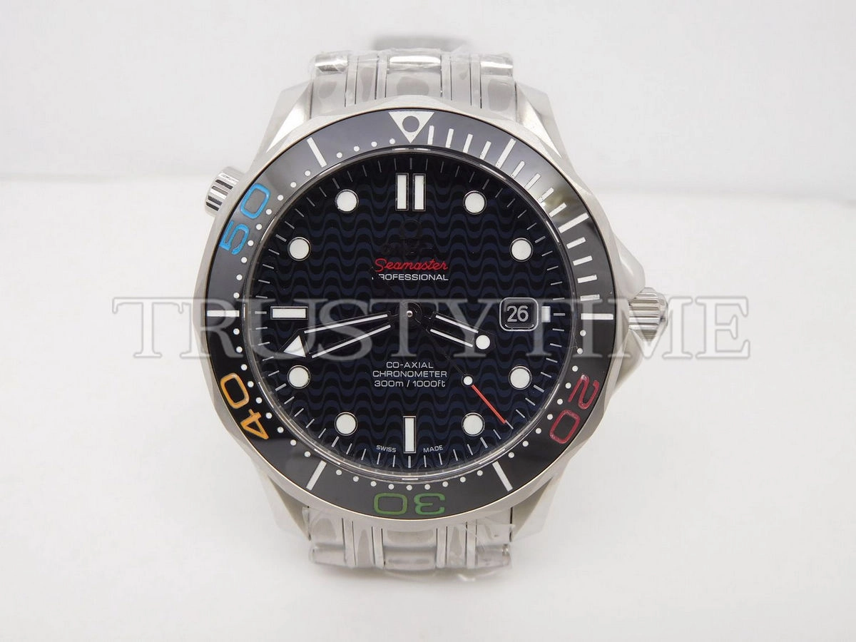 Копия часов Omega Seamaster Diver 300m Co-Axial Chronometer Limited Edition "Rio 2016" 41mm 522.30.41.20.01.001 Арт.OM-0719