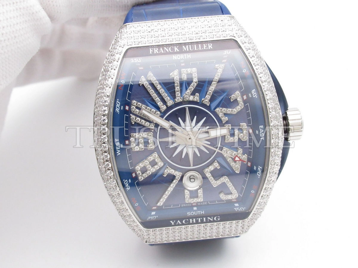Копия часов Franck Muller Vanguard Yachting V 45 SC DT YACHT D NBR CD (BL) (OG) (BL.DIAM AC) Арт.FM-0602