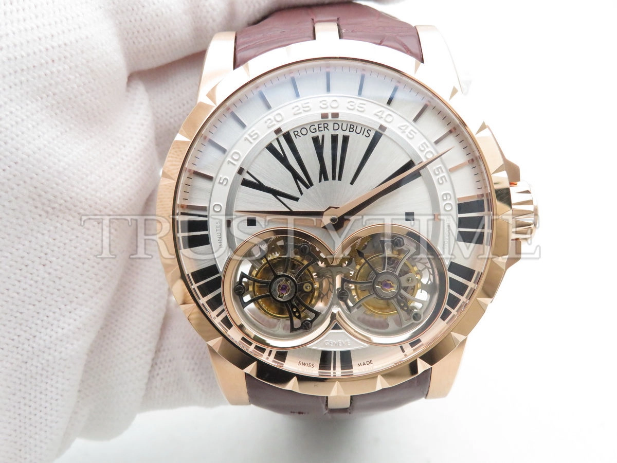 Копия часов Roger Dubuis Excalibur Double Flying Tourbillon 45mm RDDBEX0249 Арт.RG-0419