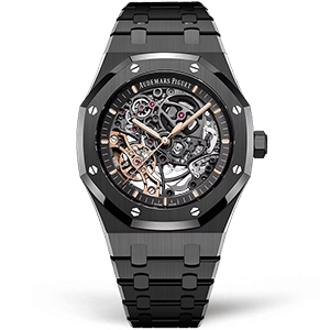 Копия часов Audemars Piguet Royal Oak Double Balance Wheel Black Ceramic 15416CE.OO.1225CE.01 Арт.AP-1192