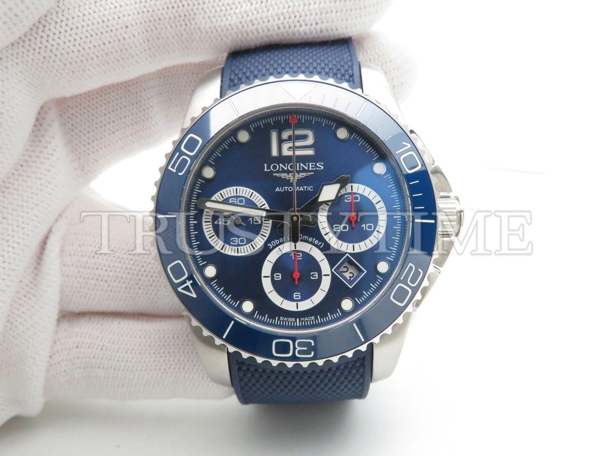 Копия часов Longines Sport Hydroconquest Automatic Chronograph 43mm L3.883.4.96.9 Арт.LN-0270