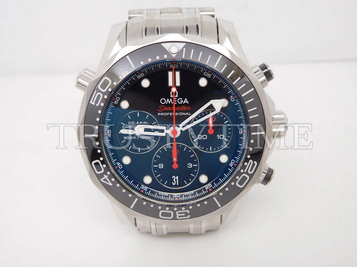 Копия часов Omega Seamaster Diver 300m Co‑Axial Chronometer Chronograph 44mm 212.30.44.50.01.001 Арт.OM-0713