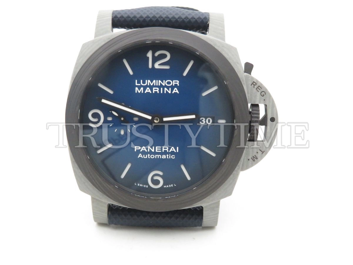 Копия часов Panerai Luminor 1950 3 Days Fibratech Volcano Blu 44mm PAM01663 Арт.PN-0823