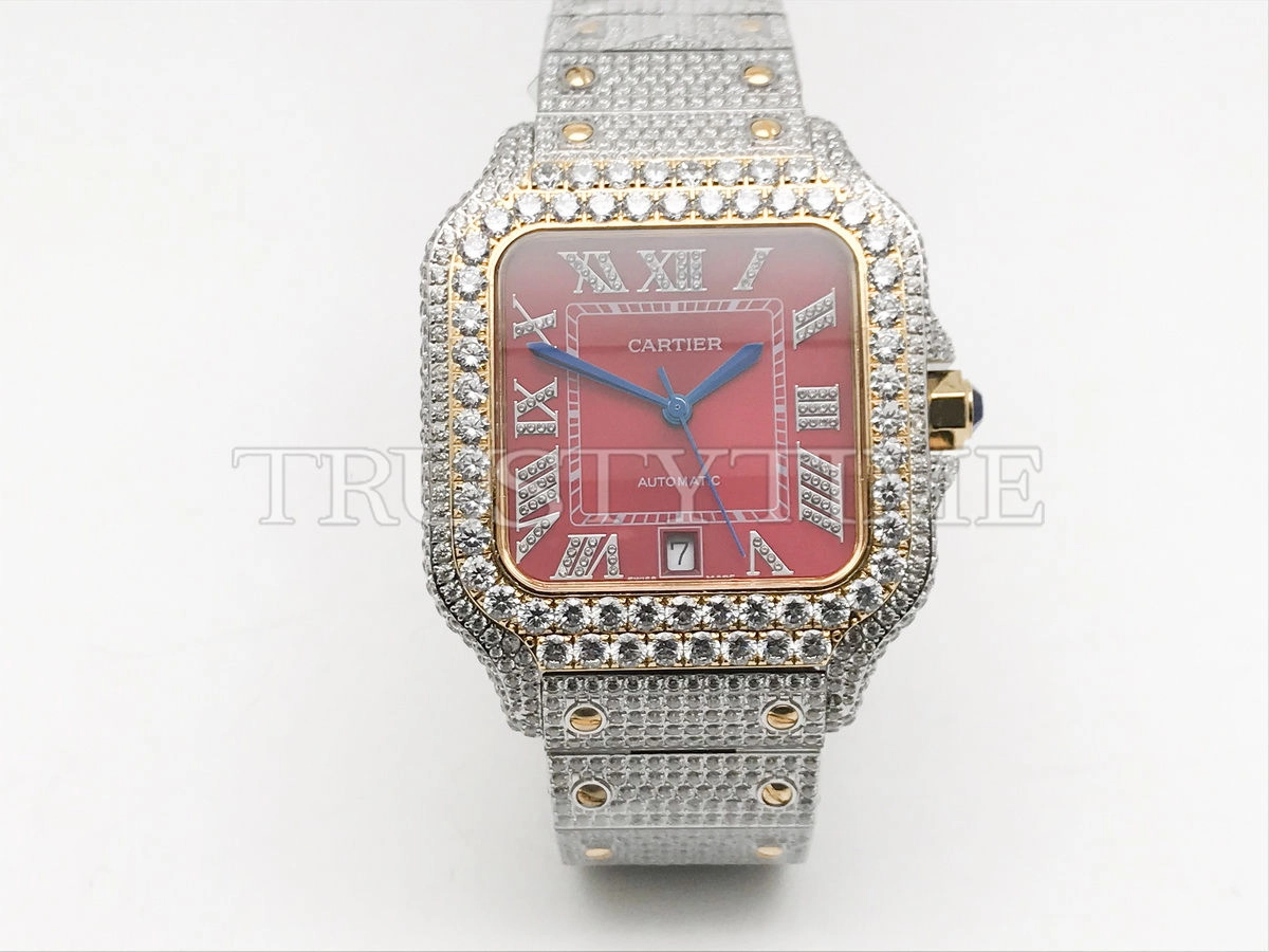 Копия часов Cartier Santos De Cartier 40 W2SA0009 Diamonds Арт.CR-0938