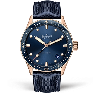 Копия часов Blancpain Fifty Fathoms Bathyscaphe 5000-36S40-O52A Арт.BP-0345