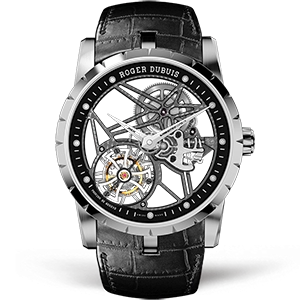 Копия часов Roger Dubuis Excalibur Tourbillon Skeleton 42mm RDDBEX0393 Арт.RG-0407