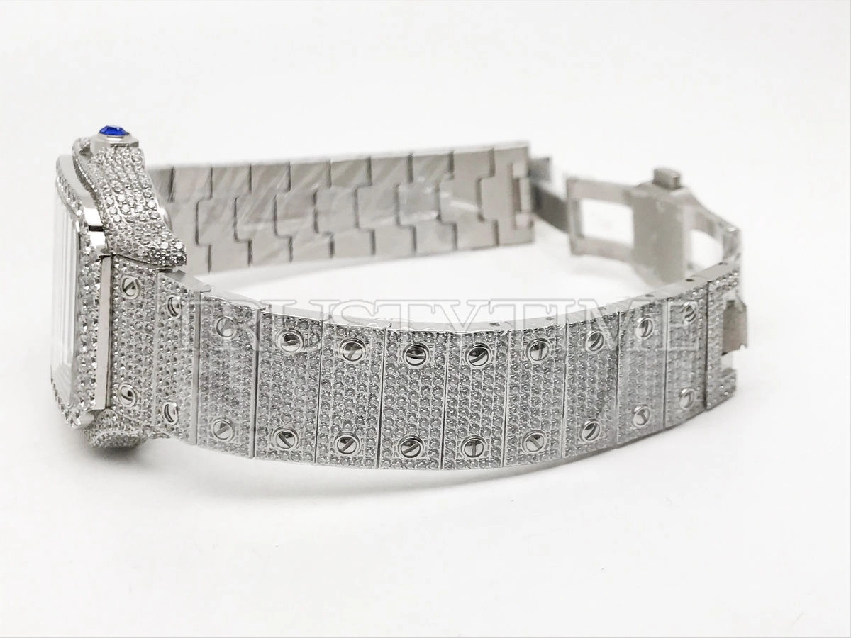 Копия часов Cartier Santos De Cartier 40 WSSA0018 Diamonds Арт.CR-0926
