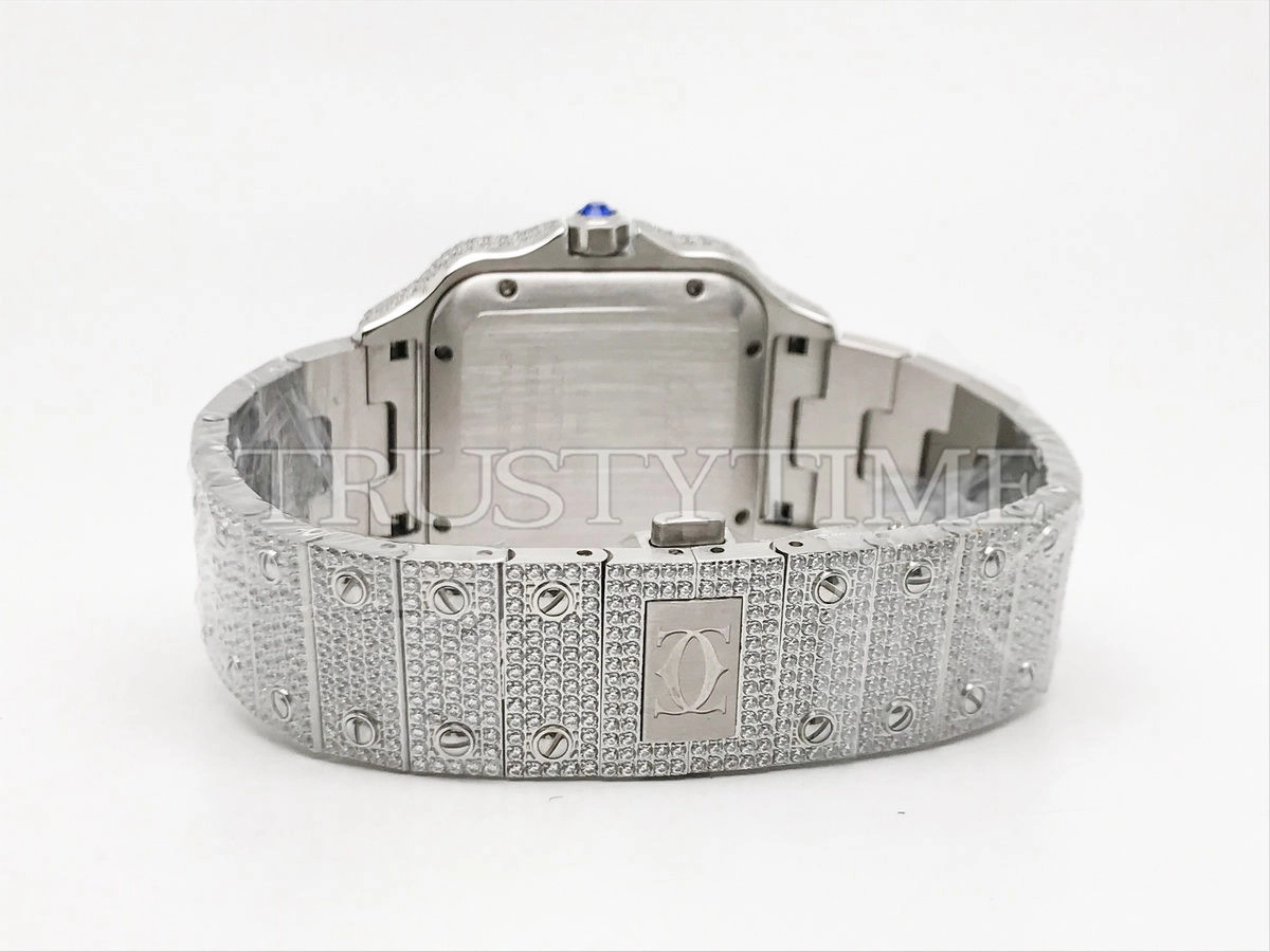 Копия часов Cartier Santos De Cartier 40 WSSA0018 Diamonds Арт.CR-0929