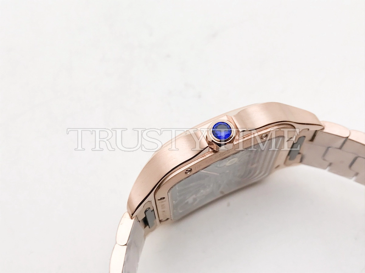 Копия часов Cartier Santos de Cartier Large Skeleton 40mm WHSA0016 Арт.CR-0988