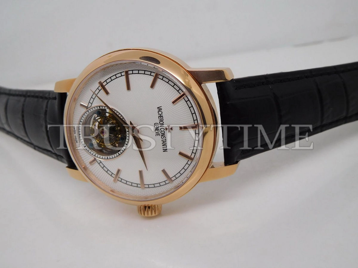 Копия часов Vacheron Constantin Traditionnelle Tourbillon 44mm 6500T/000R-B324 Арт.VC-0227