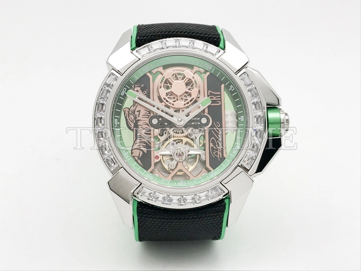 Копия часов Jacob & Co Epic X Heart of CR7 Baguette EX120.10.BC.AA.ABRUA Арт.JC-0125