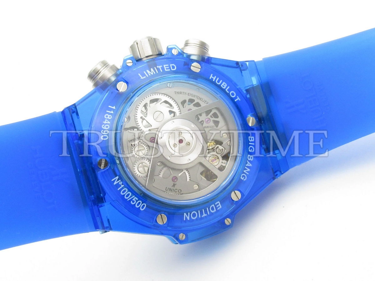 Копия часов Hublot Big Bang Unico Blue Sapphire 45mm 411.JL.4809.RT Арт.HB-0438