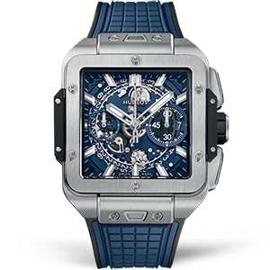Копия часов Hublot Square Bang Unico Titanium Blue 821.NX.5170.RX Арт.HB-1281