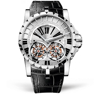 Копия часов Roger Dubuis Excalibur Double Flying Tourbillon 45mm RDDBEX0250 Арт.RG-0417