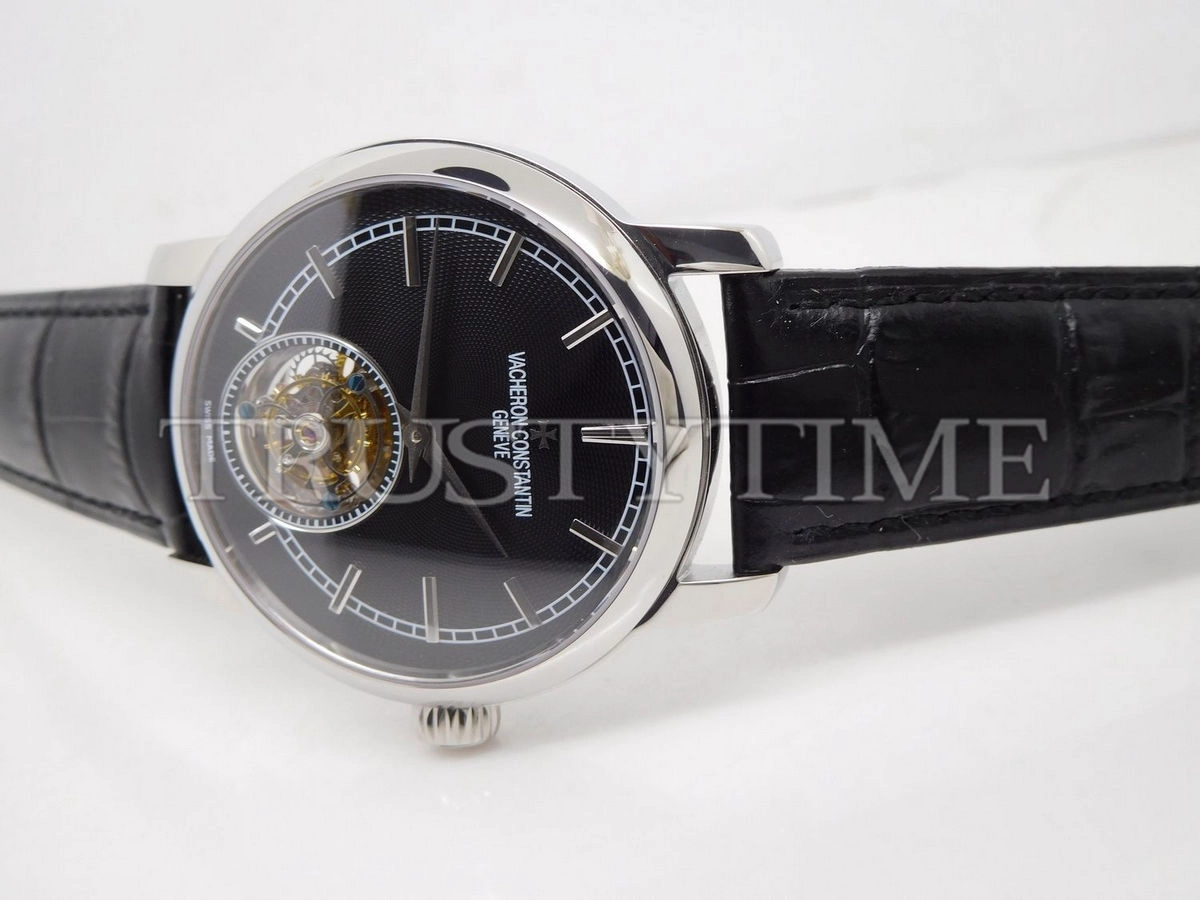 Копия часов Vacheron Constantin Traditionnelle Tourbillon 44mm 6500T/000P-B100 Арт.VC-0226