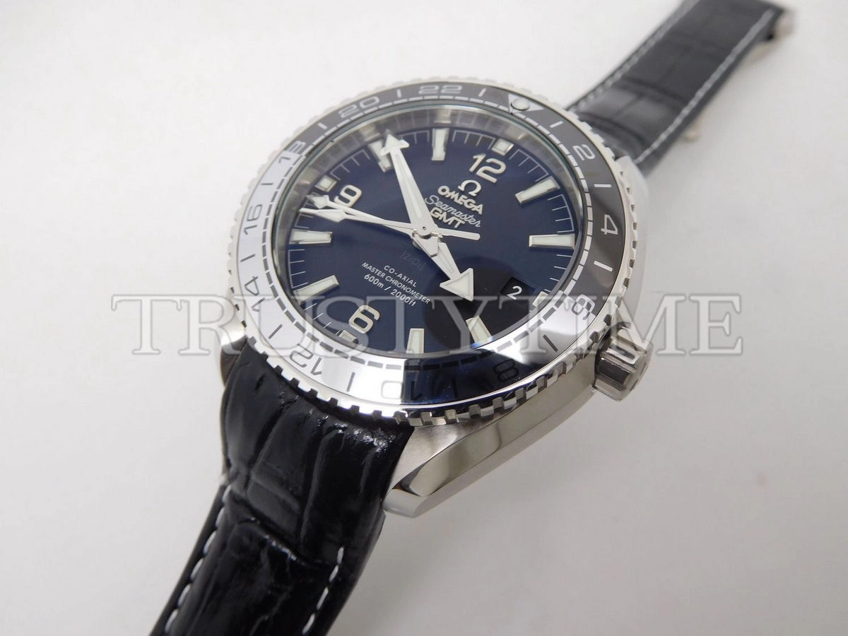 Копия часов Omega Seamaster Planet Ocean 600m Co‑Axial Master Chronometer GMT 43.5mm 215.33.44.22.01.001 Арт.OM-0656