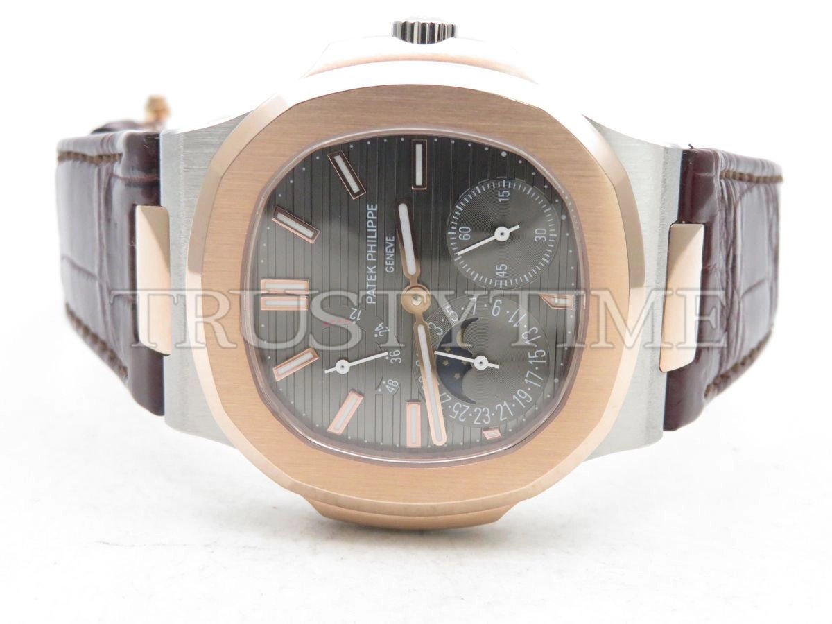 Копия часов Patek Philippe Nautilus Power Reserve Moonphase 40mm 5712GR-001 Арт.PP-0660