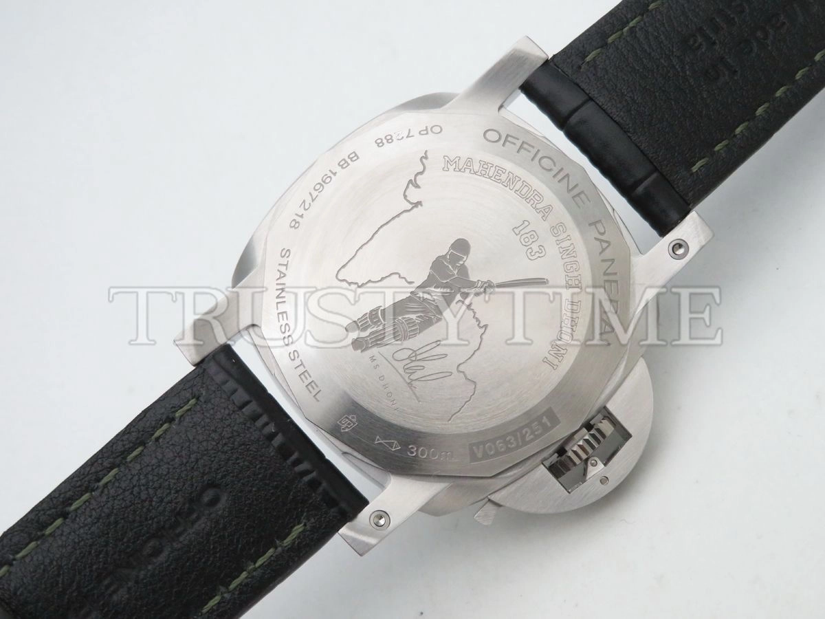 Копия часов Panerai Luminor 1950 3 Days MS Dhoni GMT Automatic 44mm PAM01056 Арт.PN-0786