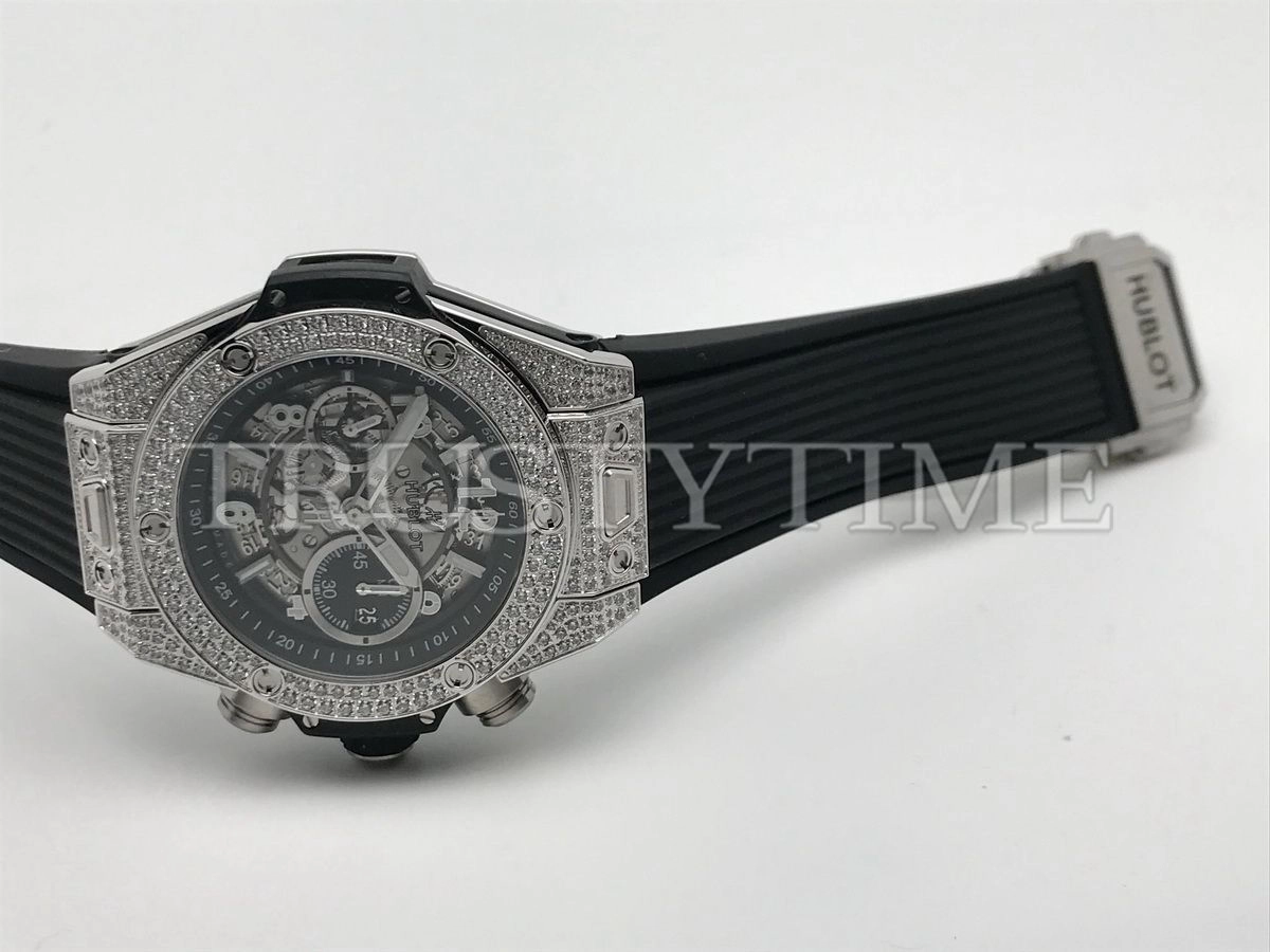 Копия часов Hublot Big Bang Unico Titanium Pave 44mm 421.NX.1170.RX.1704 Арт.HB-0963