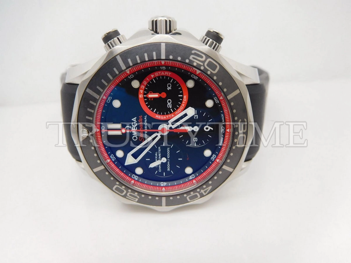 Копия часов Omega Seamaster Diver 300m Co‑Axial Regatta Chronograph 44mm 212.32.44.50.01.001 Арт.OM-0710