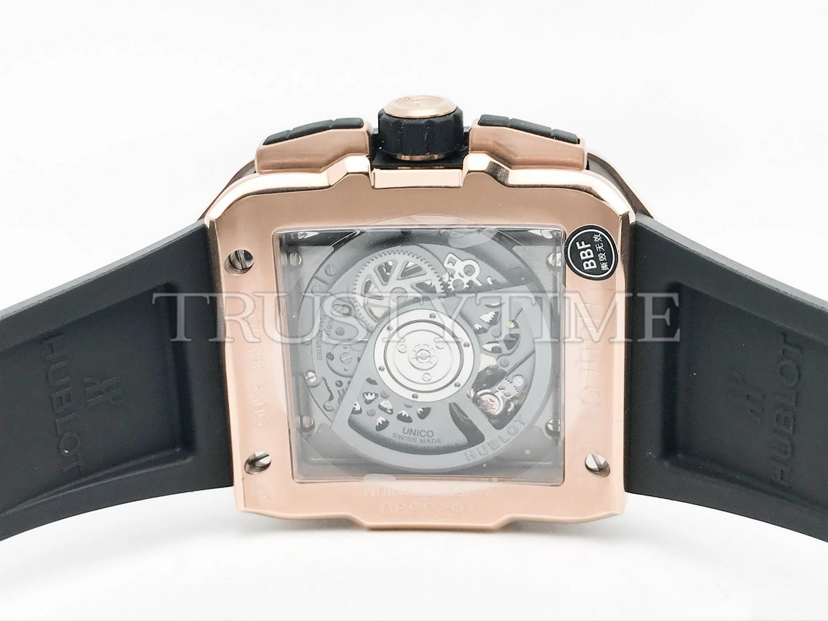 Копия часов Hublot Square Bang Unico King Gold 821.OX.0180.RX Арт.HB-1225