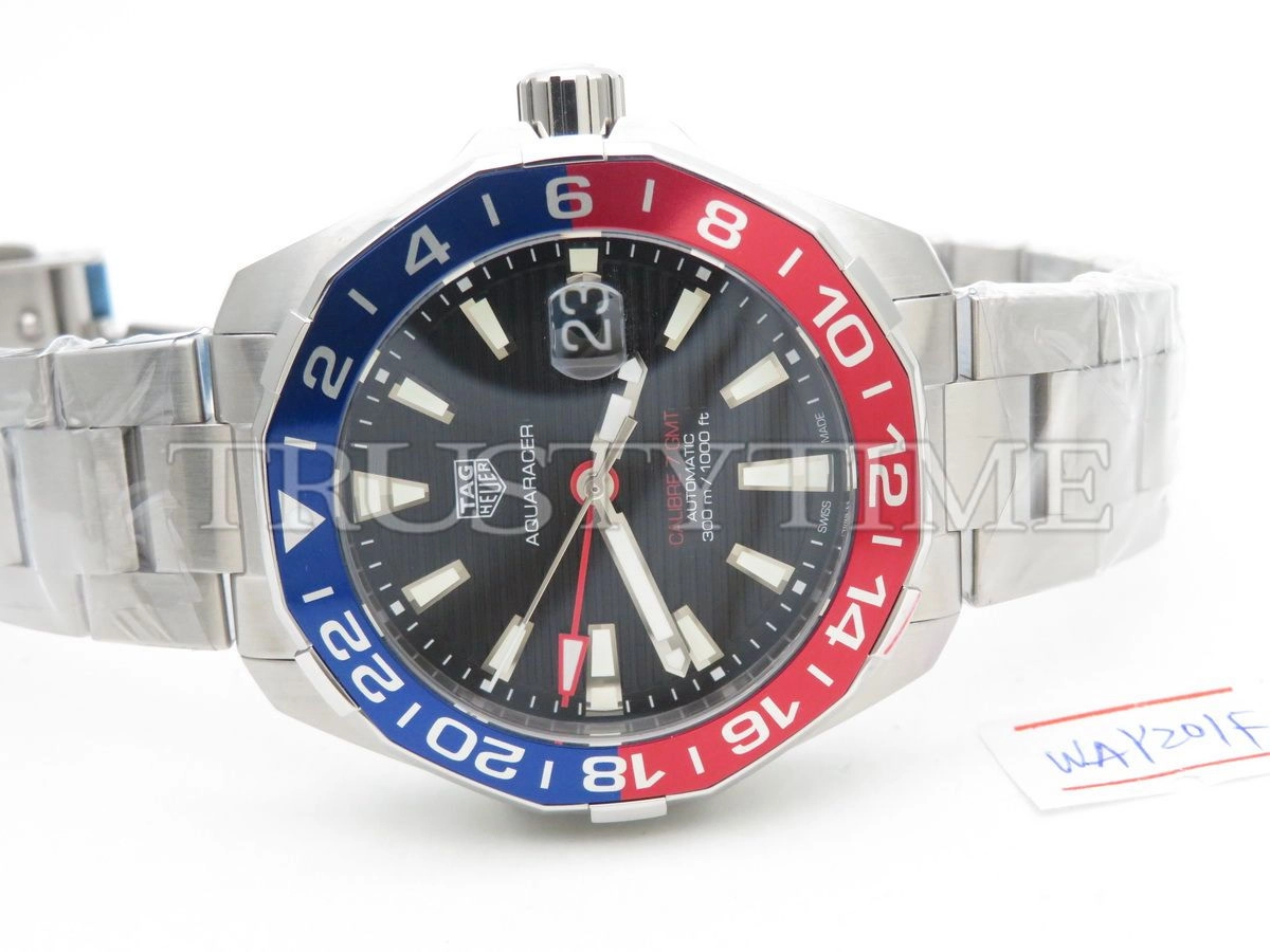 Копия часов Tag Heuer Aquaracer Calibre 7 GMT 43mm WAY201F.BA0927 Арт.TG-0344