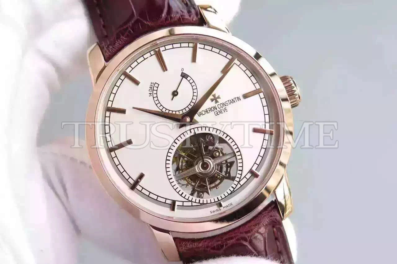 Копия часов Vacheron Constantin Traditionnelle Tourbillon 42mm 89000/000R-9655 Арт.VC-0400