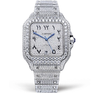 Копия часов Cartier Santos De Cartier 40 WSSA0018 Diamonds Арт.CR-0933