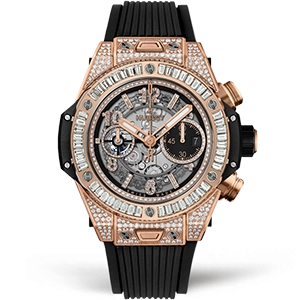 Копия часов Hublot Big Bang Unico King Gold Jewellery 44mm 421.OX.1180.RX.0904 Арт.HB-0967
