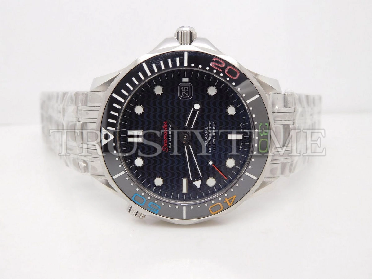 Копия часов Omega Seamaster Diver 300m Co-Axial Chronometer Limited Edition "Rio 2016" 41mm 522.30.41.20.01.001 Арт.OM-0719