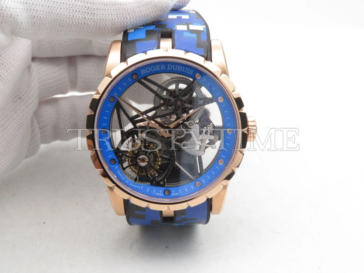 Копия часов Roger Dubuis Excalibur Skeleton Flying Tourbillon Арт.RG-0447