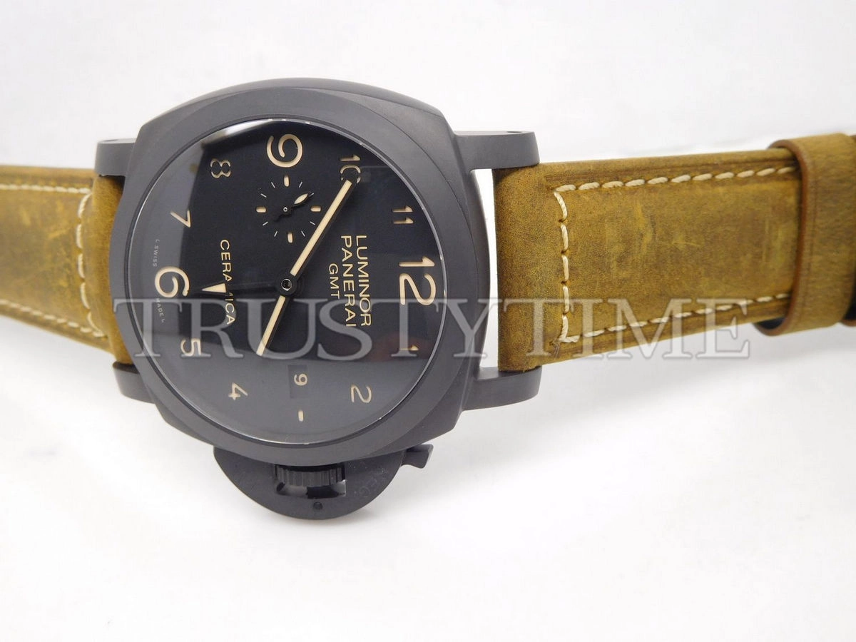 Копия часов Panerai Luminor 1950 3 Days GMT Automatic Ceramica 44mm PAM00441 Арт.PN-0710