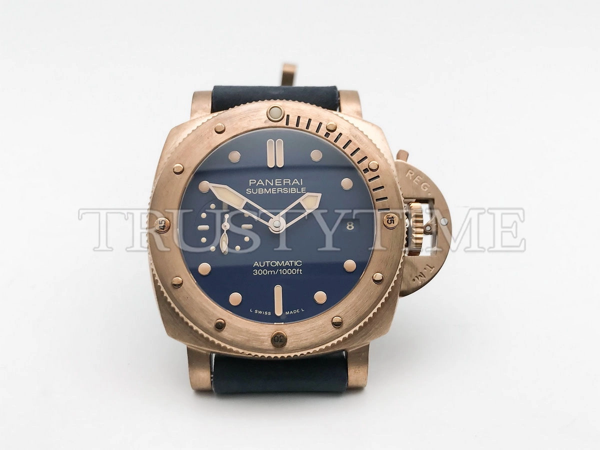 Копия часов Panerai Submersible Bronzo Blu Abisso 42mm PAM01074 Арт.PN-0874