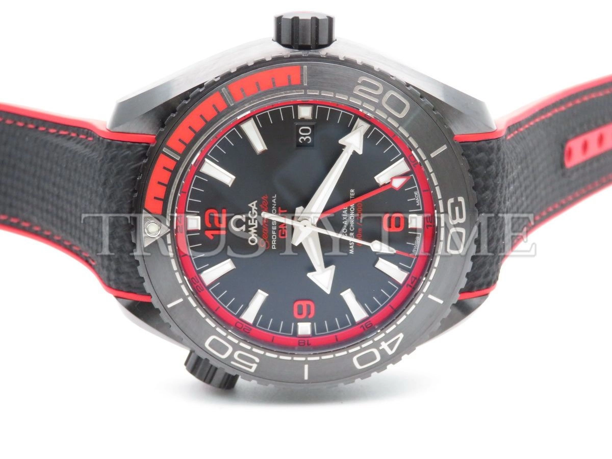 Копия часов Omega Seamaster Planet Ocean 600m Co‑Axial Master Chronometer GMT Deep Black 45,5mm 215.92.46.22.01.003 Арт.OM-0651