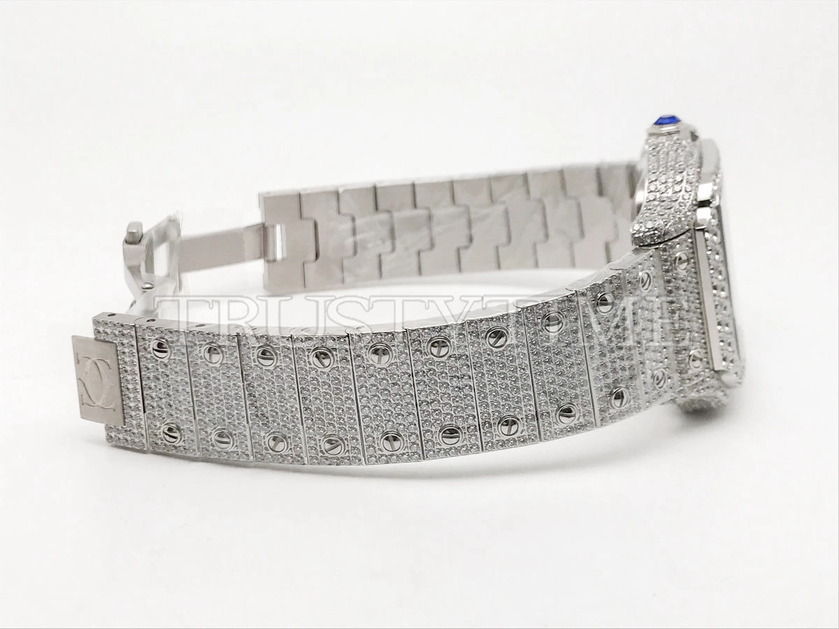 Копия часов Cartier Santos De Cartier 40 WSSA0018 Diamonds Арт.CR-0930