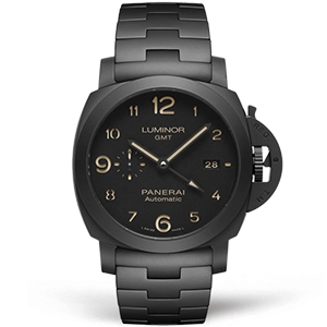 Копия часов Panerai Luminor 1950 3 Days GMT Automatic Tuttonero 44mm PAM00438 Арт.PN-0703