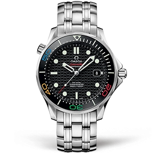 Копия часов Omega Seamaster Diver 300m Co-Axial Chronometer Limited Edition "Rio 2016" 41mm 522.30.41.20.01.001 Арт.OM-0719