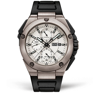 Копия часов IWC Ingenieur Double Chronograph Titanium 45mm IW386501 Арт.IW-0796