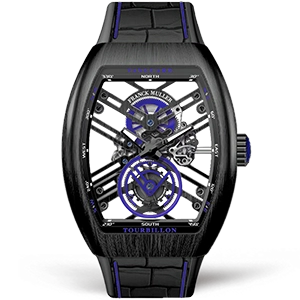 Копия часов Franck Muller Vanguard Tourbillon V45-T-SQT-TTNRBR-BL Арт.FM-0699