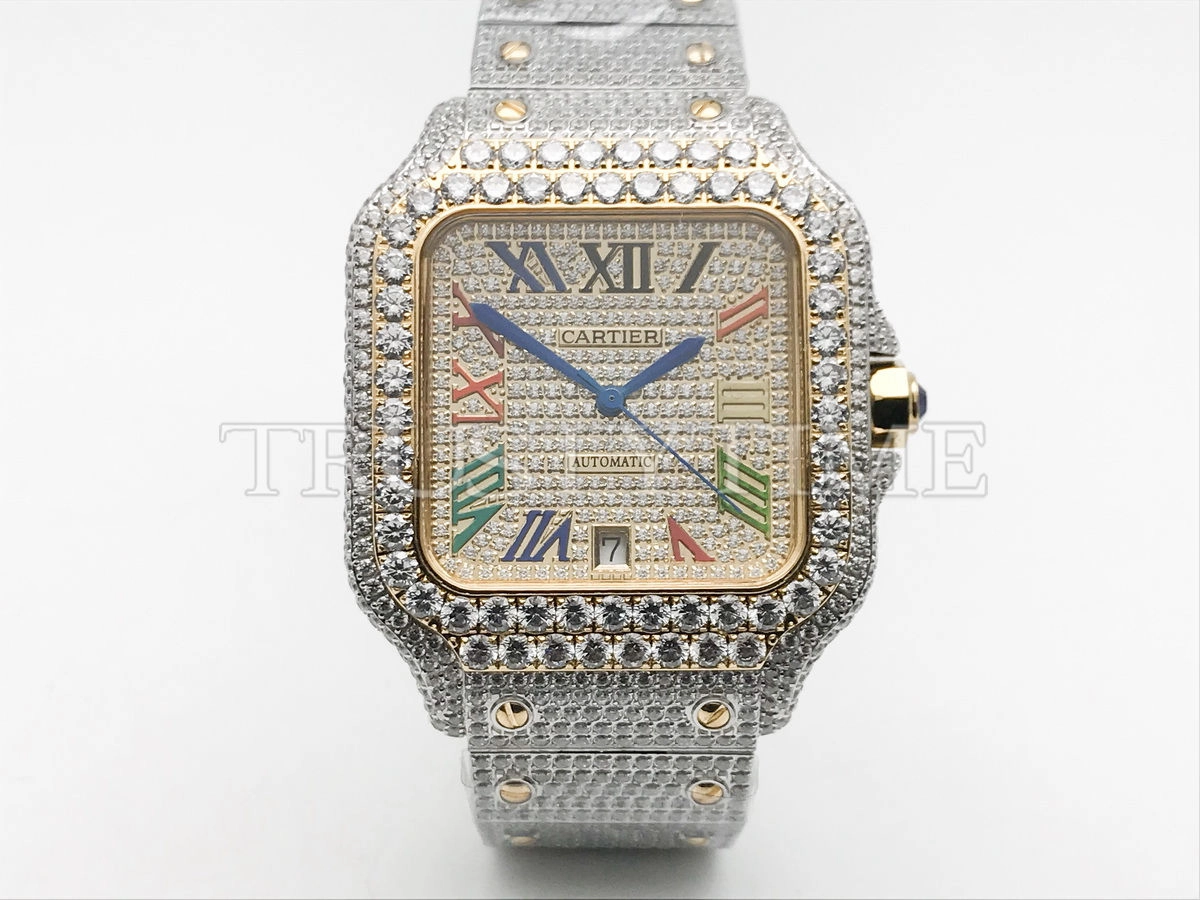 Копия часов Cartier Santos De Cartier 40 W2SA0009 Diamonds Арт.CR-0942