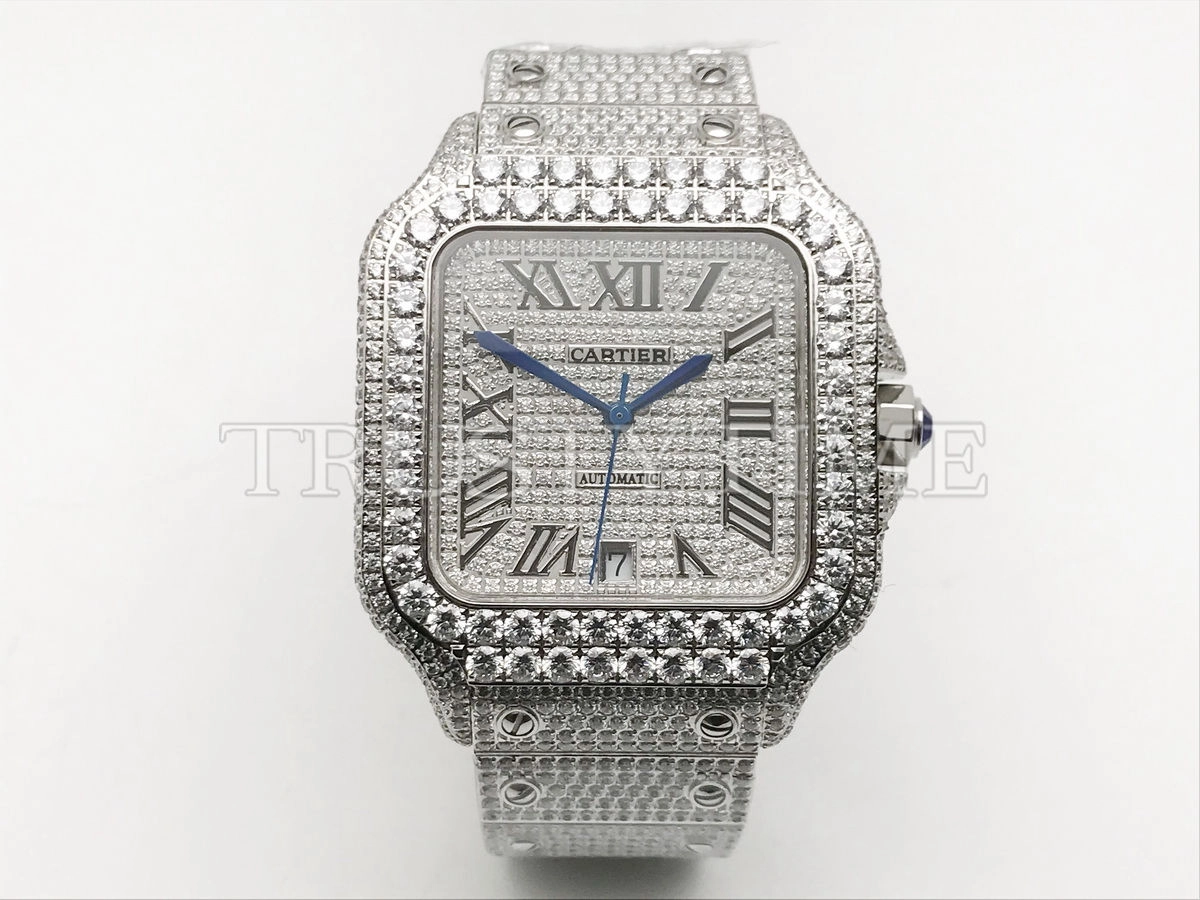 Копия часов Cartier Santos De Cartier 40 WSSA0018 Diamonds Арт.CR-0929