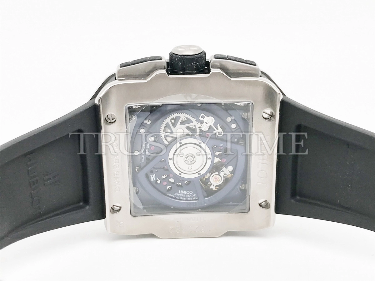 Копия часов Hublot Square Bang Unico Titanium Blue 821.NX.5170.RX Арт.HB-1281