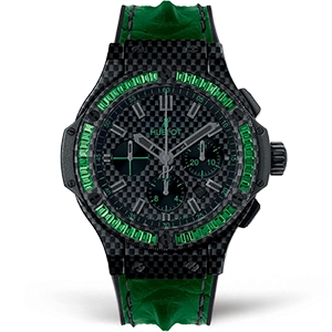 Копия часов Hublot Big Bang Carbon Bezel Baguette Tsavorites 44mm 301.QX.1791.HR.1922 Арт.HB-1061