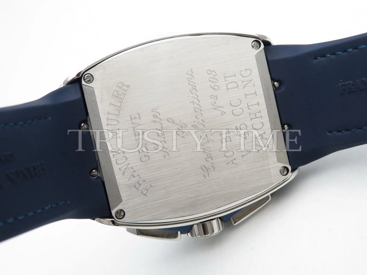 Копия часов Franck Muller Vanguard Chronograph V 45 CC DT YACHTING D NBR CD (BL) (AC) BL.DIAM AC Арт.FM-0642