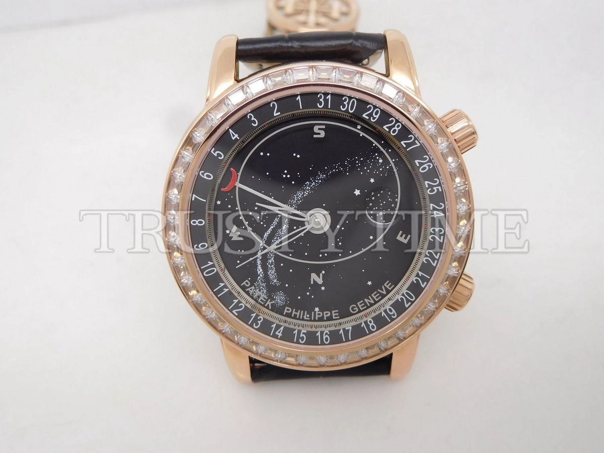 Копия часов Patek Philippe Grand Complications Celestial Sky Moon 44mm 6104R-001 Арт.PP-0446